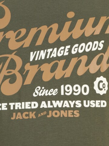 Jack & Jones Plus Μπλουζάκι 'JPRBLUTHOMAS' σε πράσινο