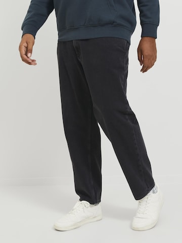 Jack & Jones PlusLoosefit Traperice 'Chris' - crna boja: prednji dio