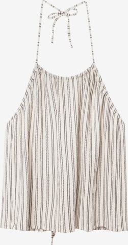Top de la Pull&Bear pe bej: față