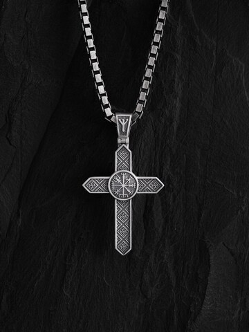 Pendentif 'VEGVISIR. WYSZYWANKA SWAROGA mini' REYTEL en argent : devant