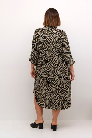KAFFE CURVE Jurk 'Mille' in Beige