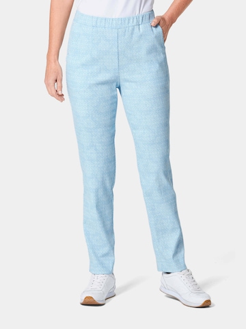 Regular Pantalon 'Martha' Goldner en bleu : devant