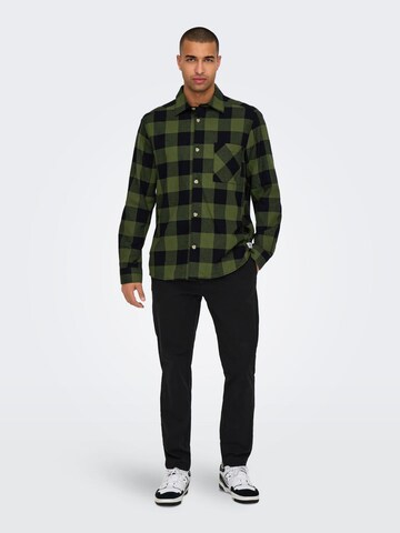 Regular fit Camicia 'MASON' di Only & Sons in verde