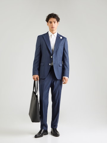 Regular Pantaloni cu dungă 'Genius' de la BOSS pe albastru