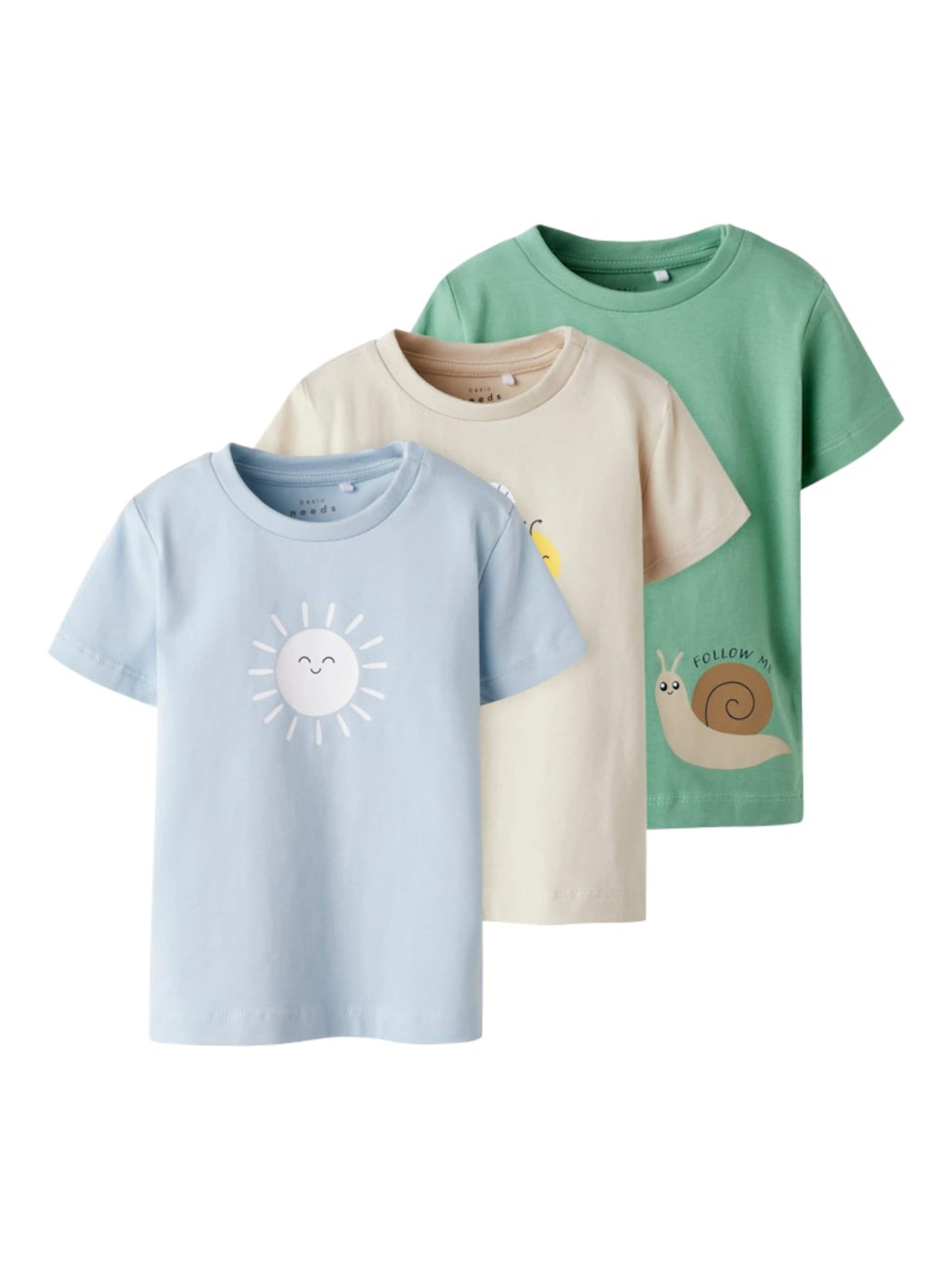 NAME IT Póló 'NBMVacion' - bézs: elől