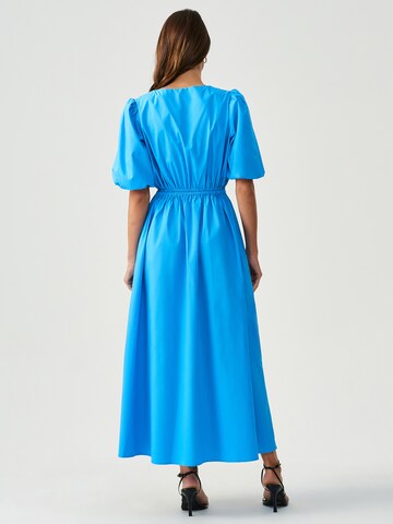 Sável - Vestido 'MARRA' en azul: atrás