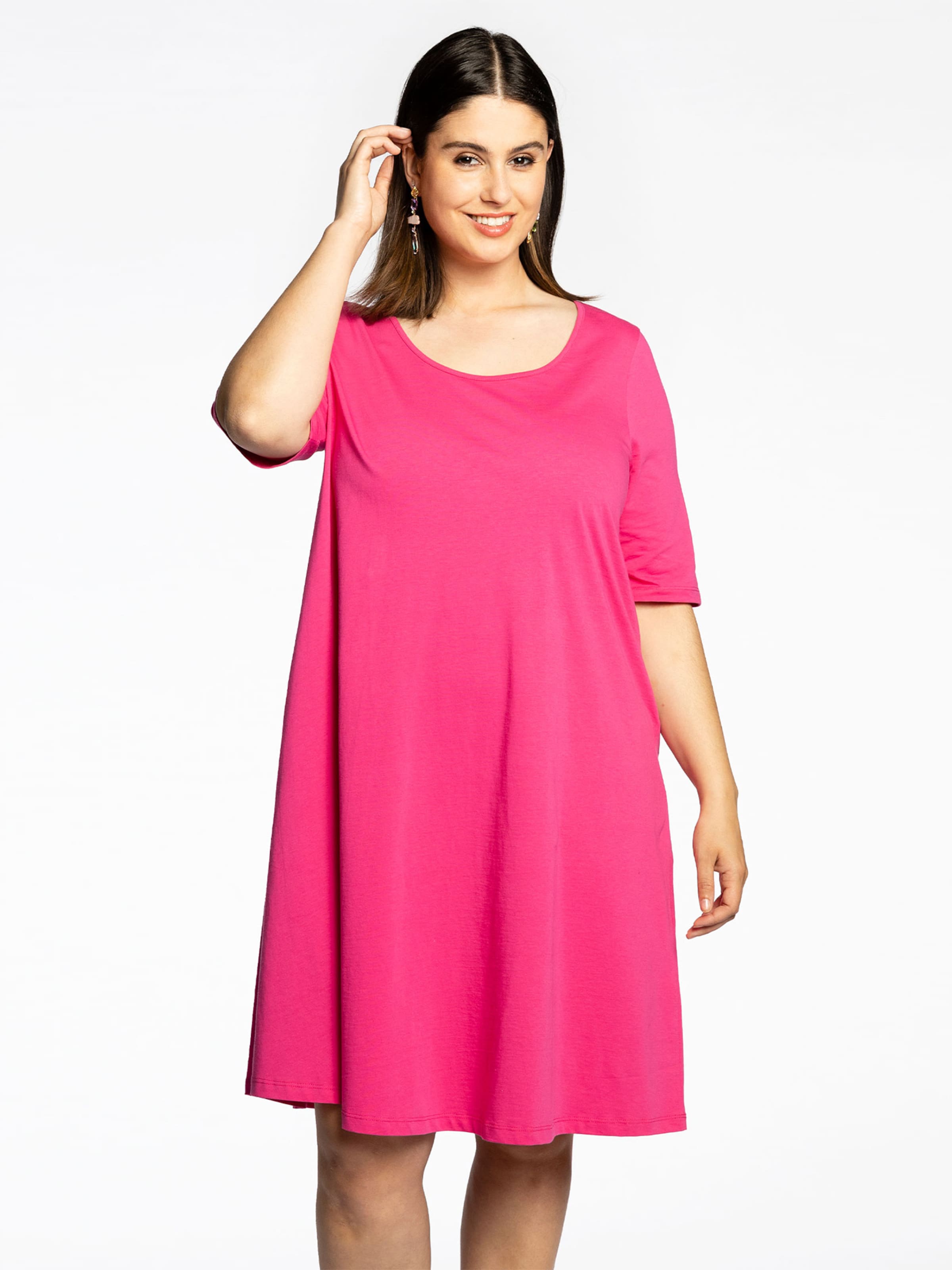 YOEK Dress ' COTTON ' in Pink