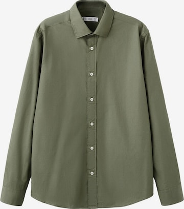 MANGO MAN Button Up Shirt 'Play' in Green: front