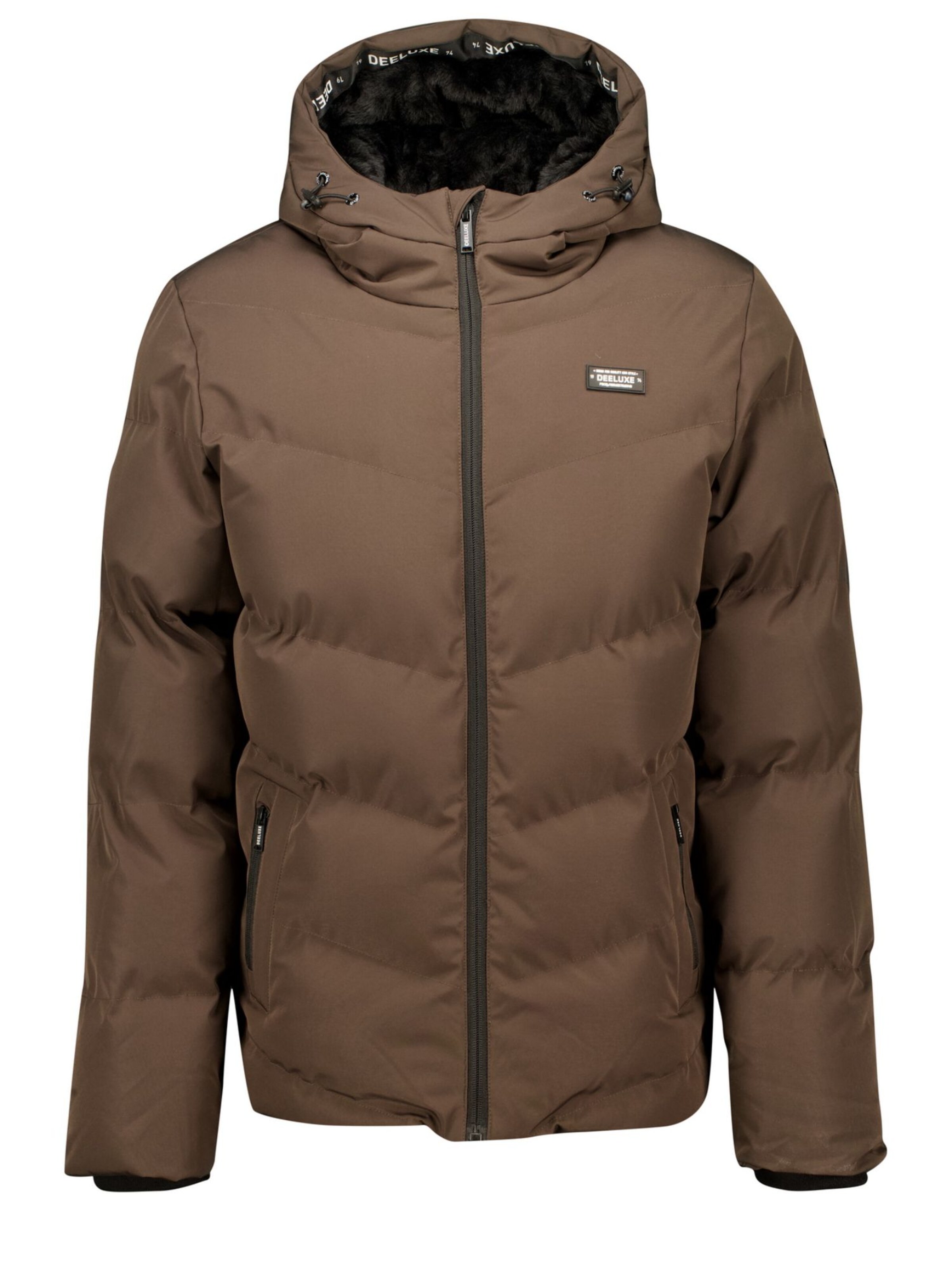Manteau Deeluxe en marron : devant