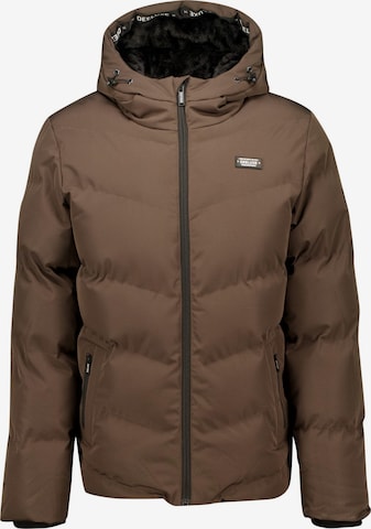 Manteau Deeluxe en marron : devant