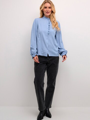 Chemisier 'CR Venea' Cream en bleu