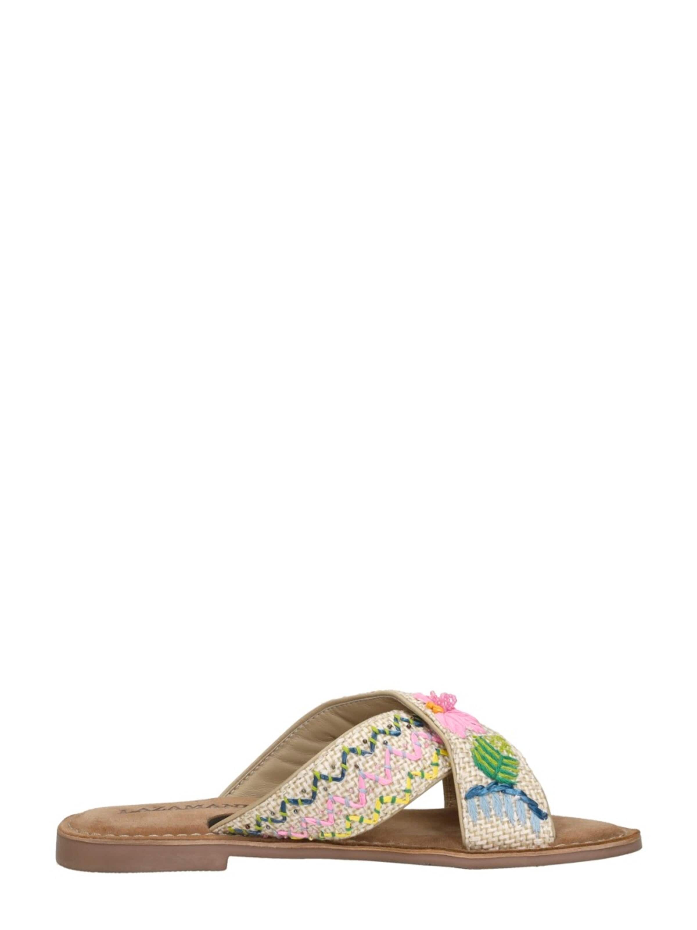 Pantoufle 'Open Teen' LAZAMANI en beige