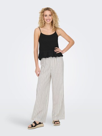 Wide leg Pantaloni 'Tokyo' de la ONLY pe alb