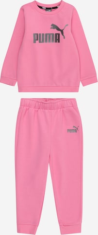 PUMA Joggingpak 'Minicats Essentials' in Roze: voorkant