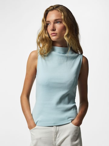 Haut 'PCOlive' PIECES en bleu : devant