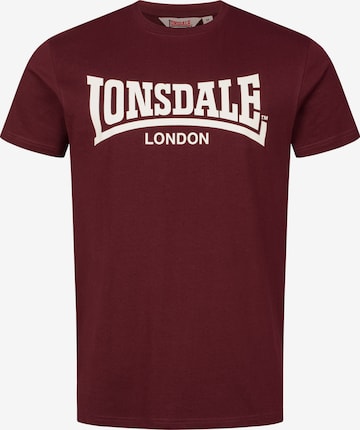 Tricou 'Fulwood' de la LONSDALE pe roșu: față