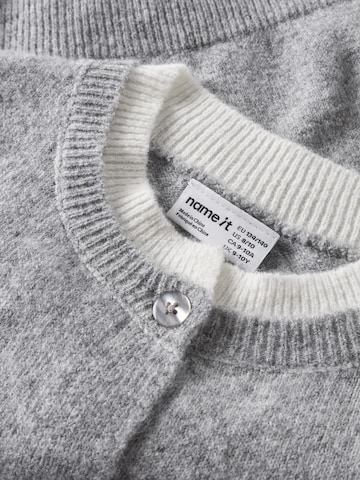 NAME IT Knit cardigan in Grey