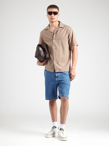 Coupe regular Chemise 'ONSDILEM' Only & Sons en marron