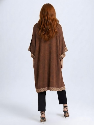 Shop Karey - Kimono 'Ethereal Block' en rojo