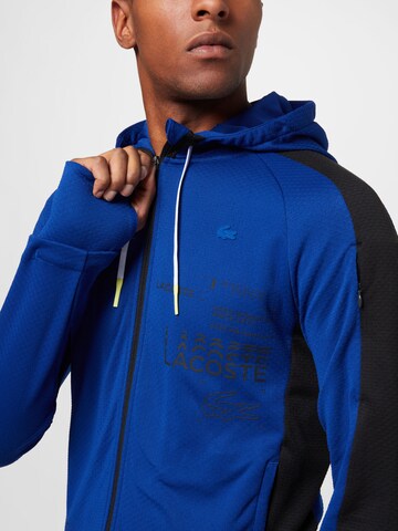 Lacoste Sport Athletic Zip-Up Hoodie in Blue