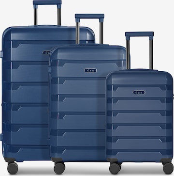D&N Suitcase set 'South Dakota' in Blue: front