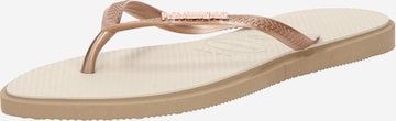 smėlio HAVAIANAS Šlepetės per pirštą: priekis