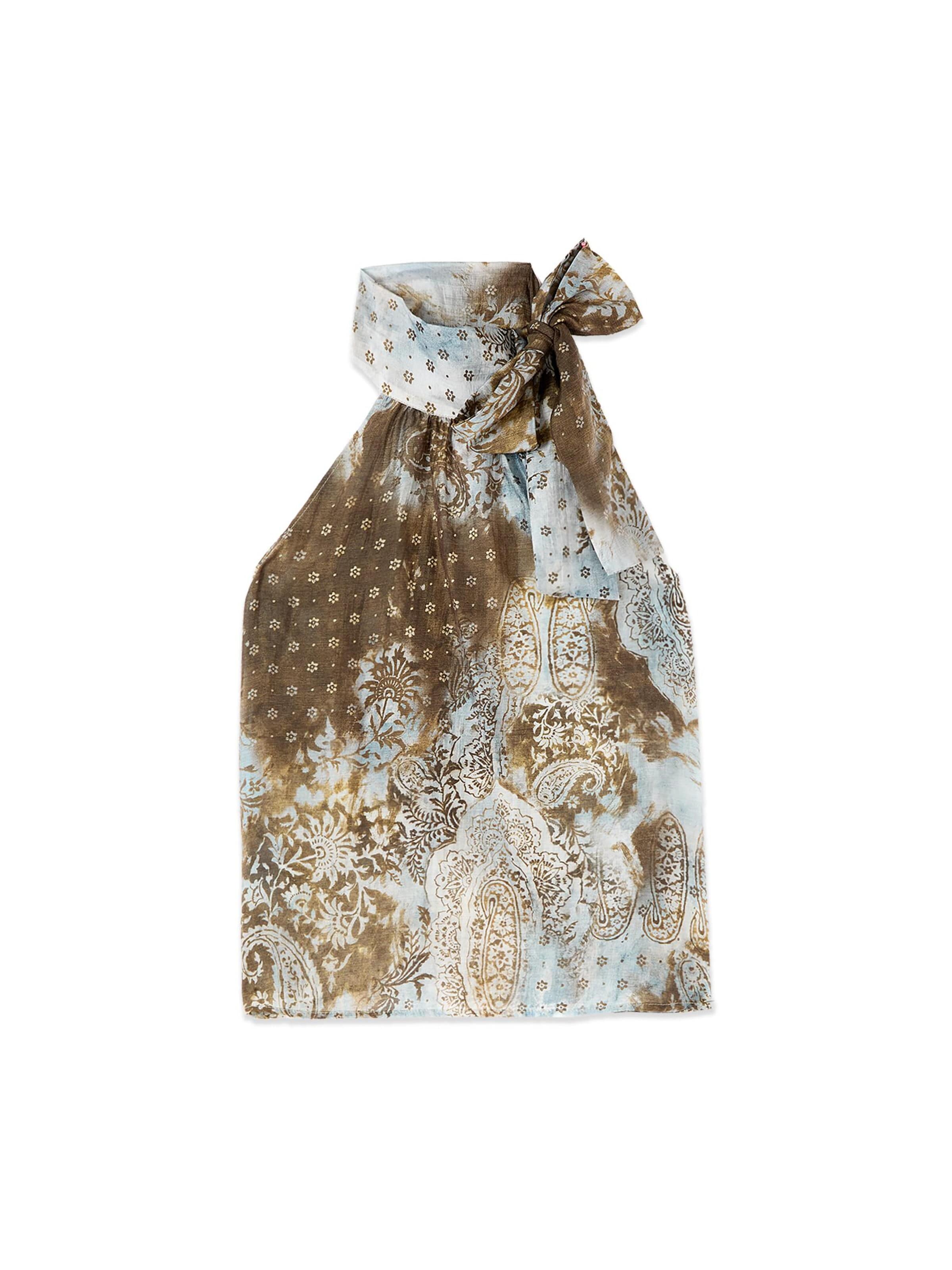 oltre Blouse in Bruin: voorkant