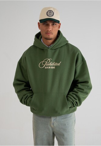Prohibited Sweatshirt 'Bohemian' in Groen: voorkant