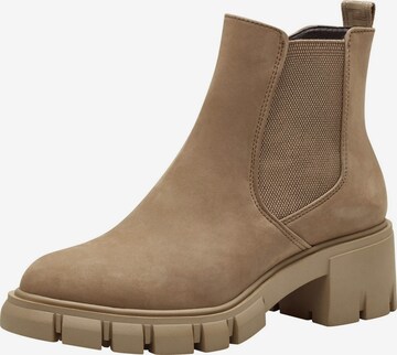 Bottines TAMARIS en beige : devant