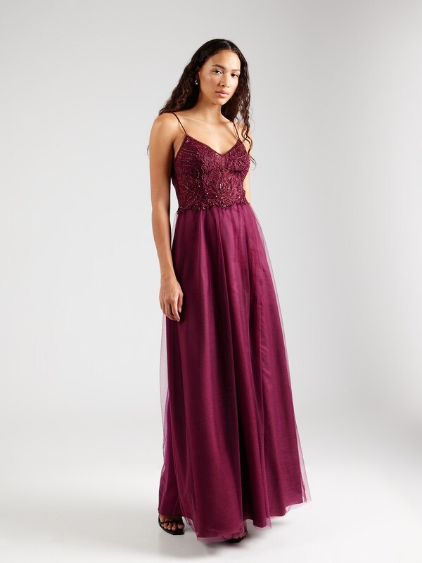 Laona Evening Dress in Ruby Red