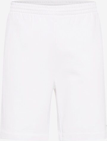 LACOSTE Trousers in White: front