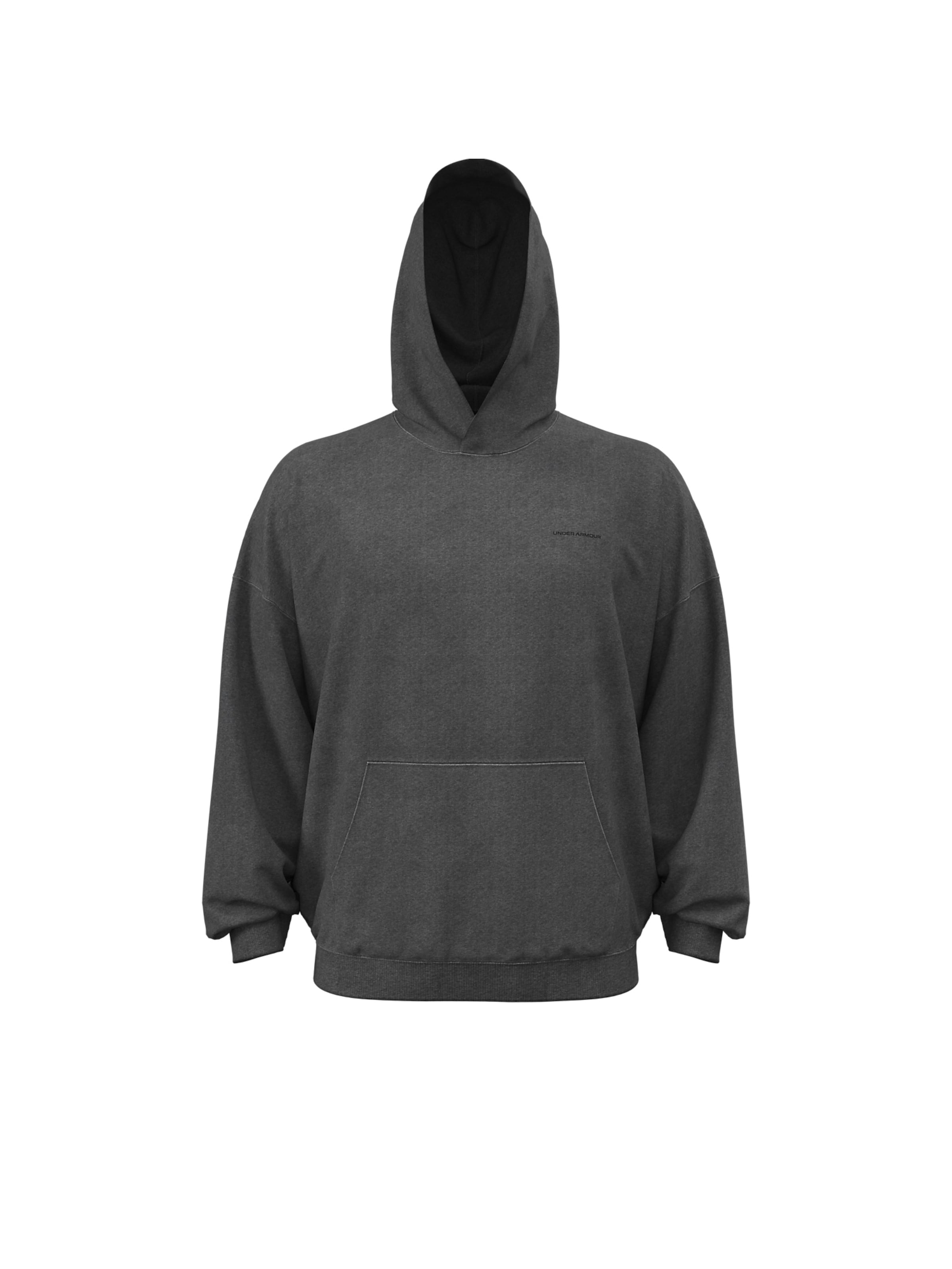 UNDER ARMOUR Sportsweatshirt in Zwart: voorkant