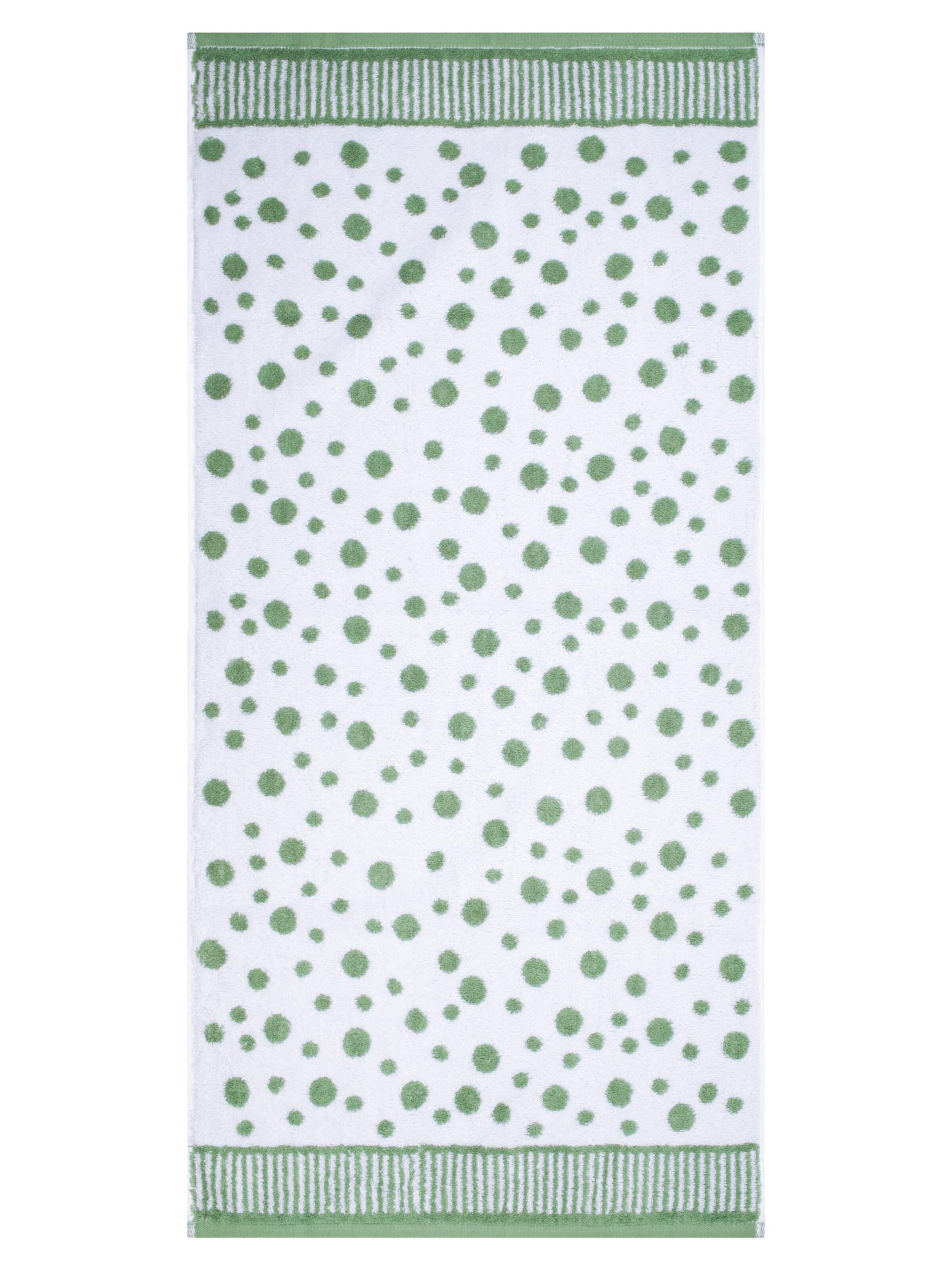 ROSS Towel 'Punkte allover' in Green