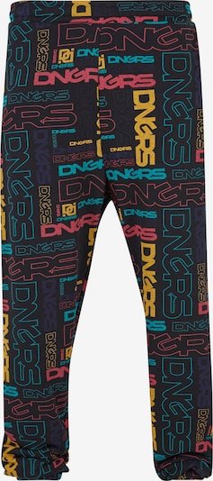 Dangerous DNGRS Housut 'Maze' värissä sinivihreä / curry / pastellinpunainen / musta, Tuotenäkymä