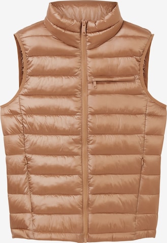 Gilet TOM TAILOR en marron : devant