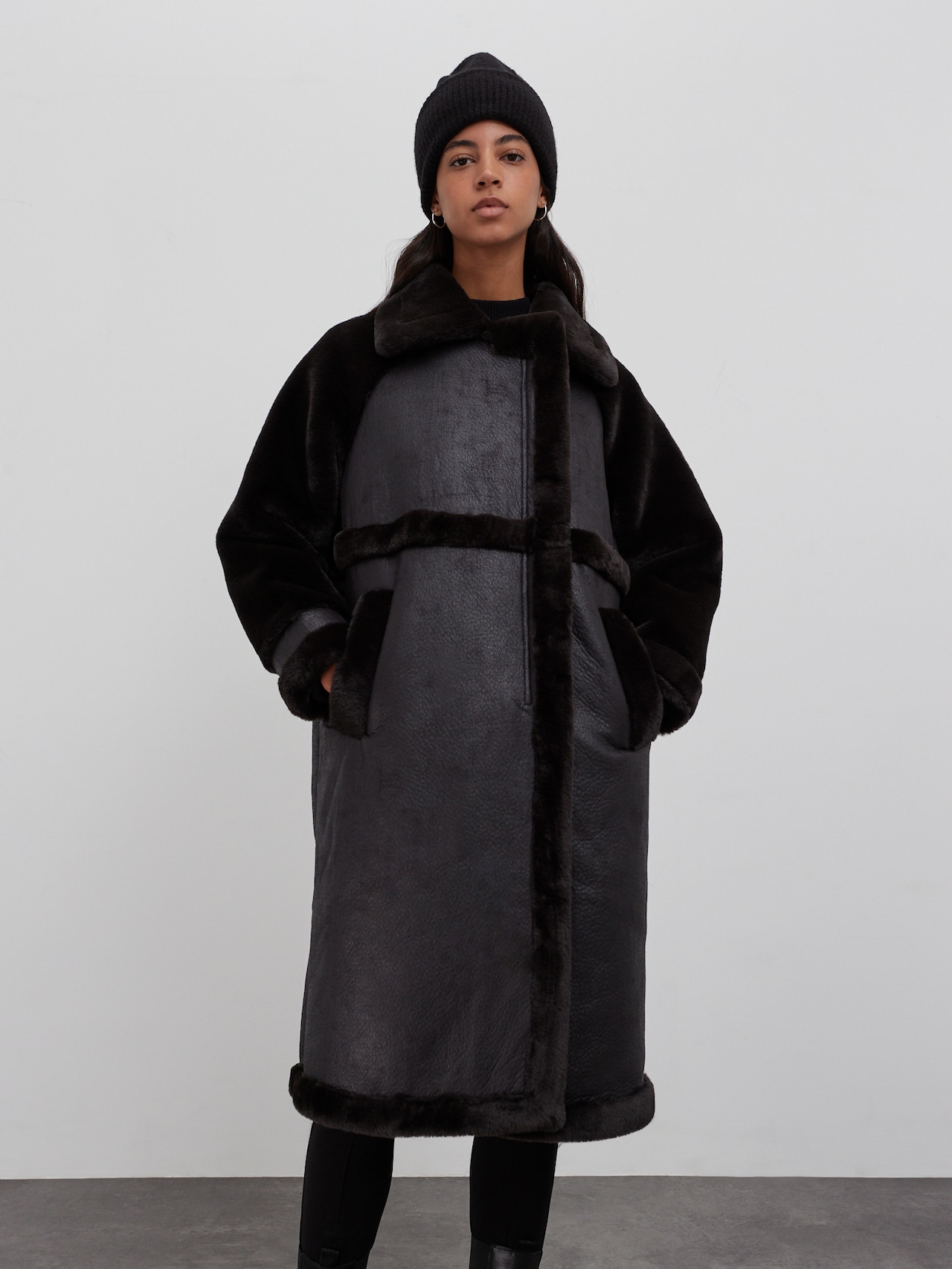 EDITED Produits Manteau d’hiver 'Antje' noir