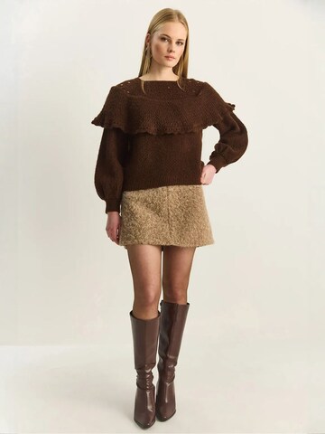 Bianco Lucci Trui 'Pullover' in Bruin