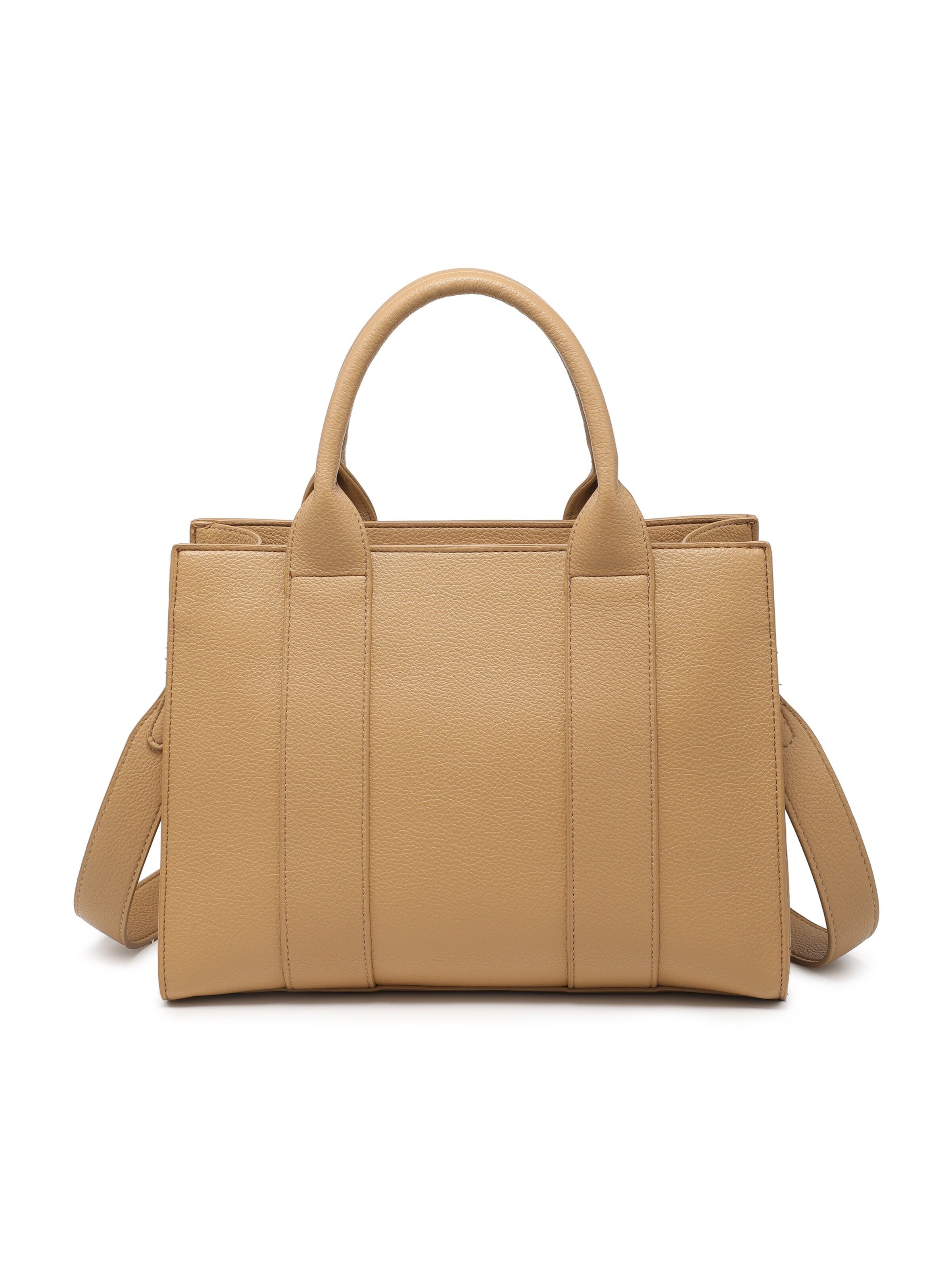 Borsa a mano 'Borsa a Mano Auroria Prime con Frange - Polyester Chiusura Zip Tracolla Rimovibile' di Kassandra in beige