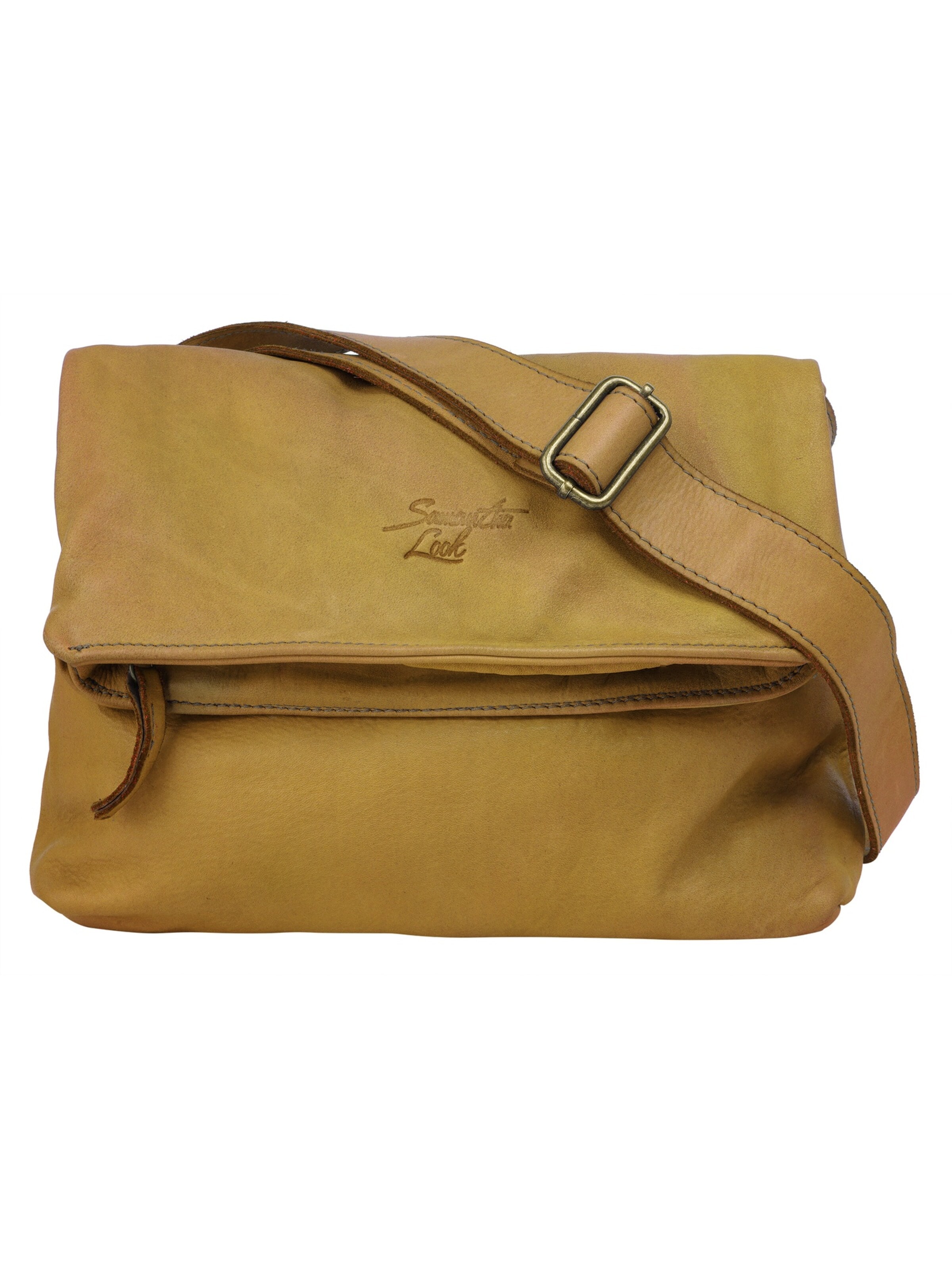 Samantha Look Crossbody Bag in Yellow: front