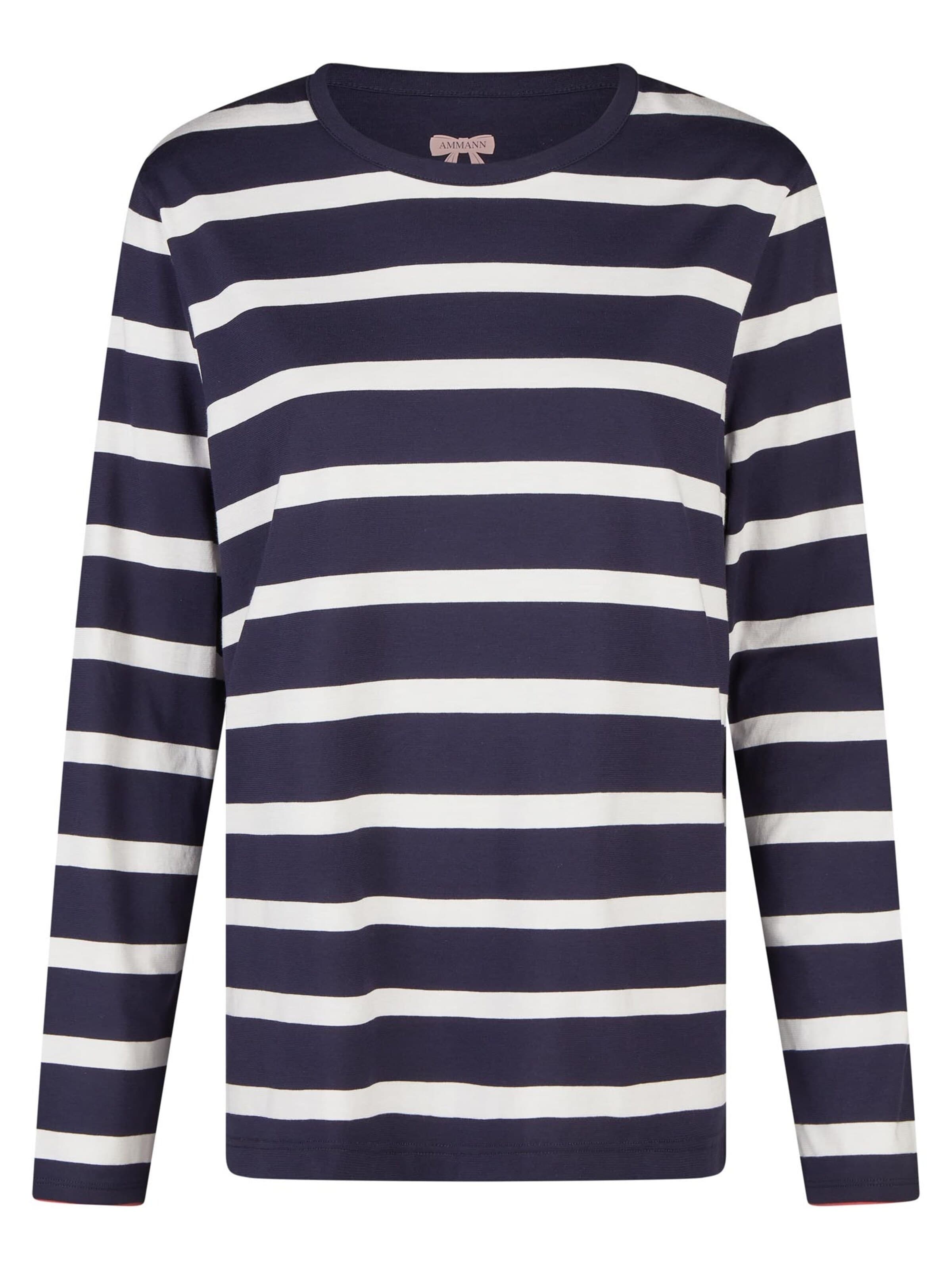 Ammann Schlafshirt 'Mix & Match'‌‌‌‌‌‌ in Blau: Vorderseite