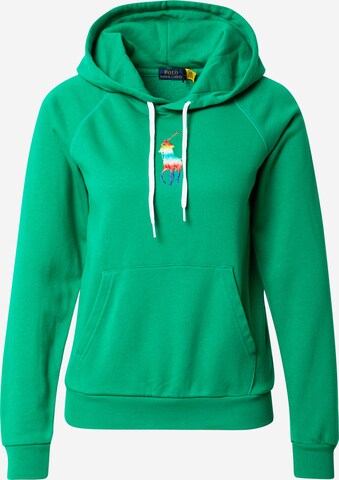 Sweat-shirt Polo Ralph Lauren en vert : devant