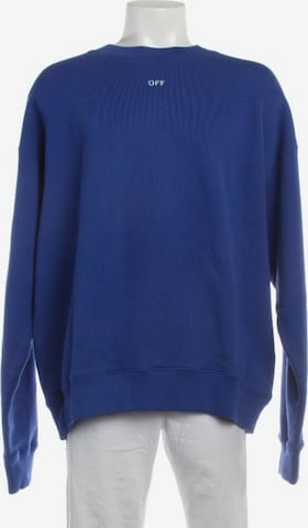 Off-White Sweatshirt / Sweatjacke XL in Blau: Vorderseite