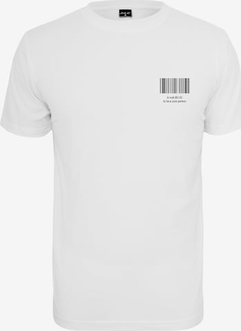 T-Shirt 'Nice Person' Mister Tee en blanc : devant