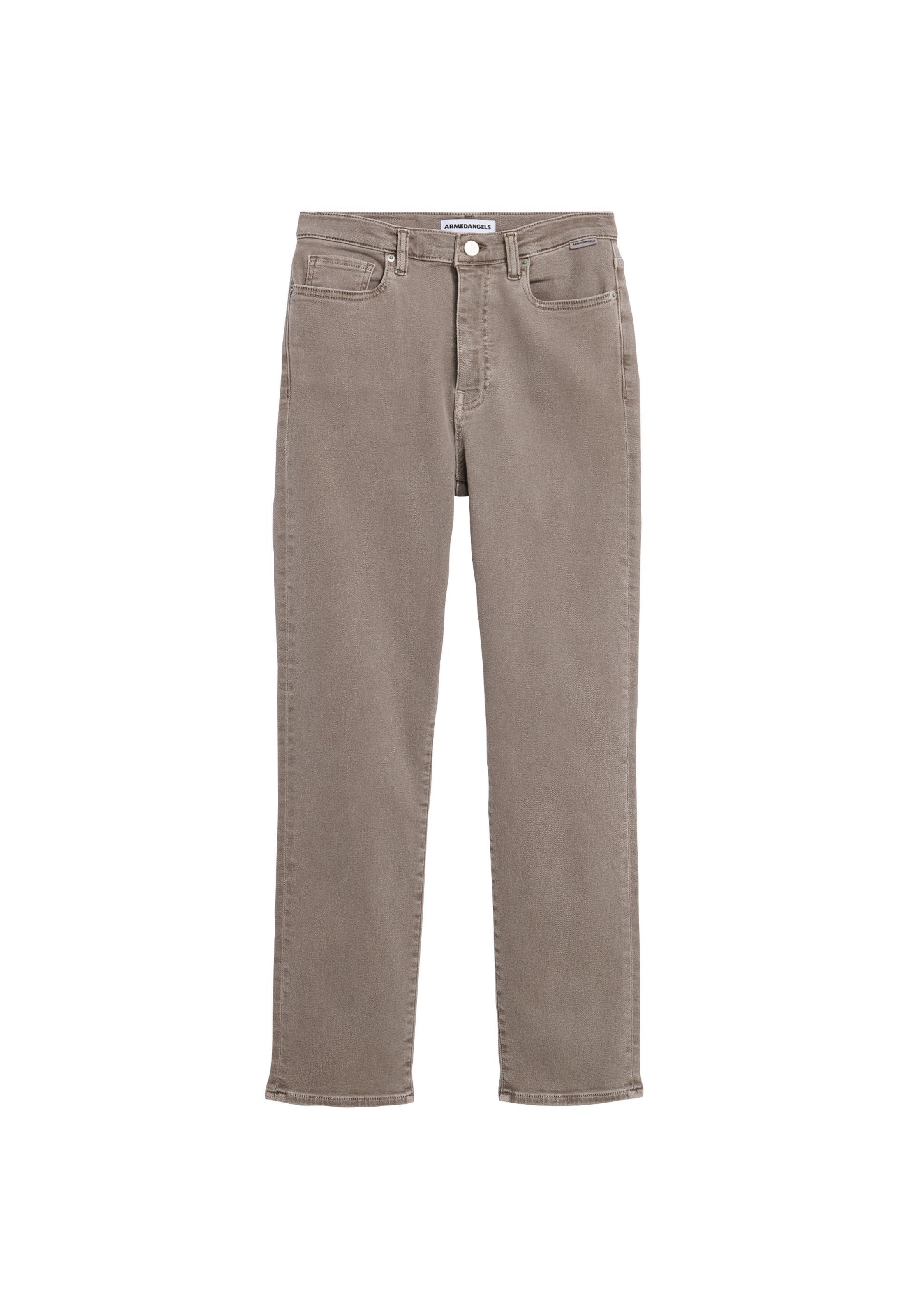 ARMEDANGELS Slimfit Jeans LEJAANI in Braun: Vorderseite
