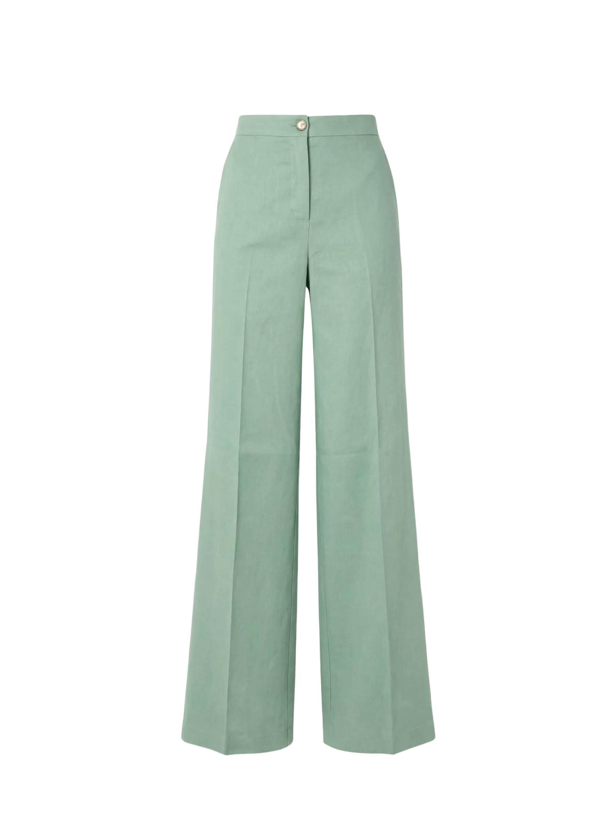 PINKO Regular Hose 'PINKO JACOPONE PANTALONE LINO STRETCH PANTALONE'‌ in Grün: Vorderseite