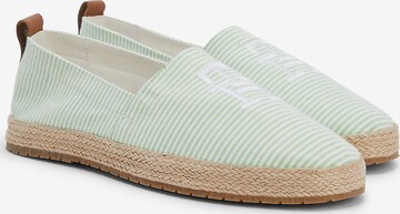 TOMMY HILFIGER Espadryle w kolorze zielony