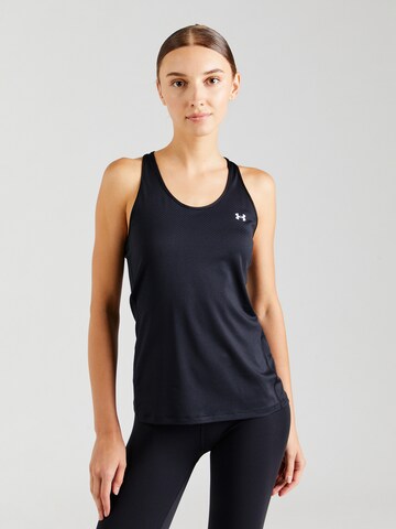 UNDER ARMOUR Sports top in Black: front