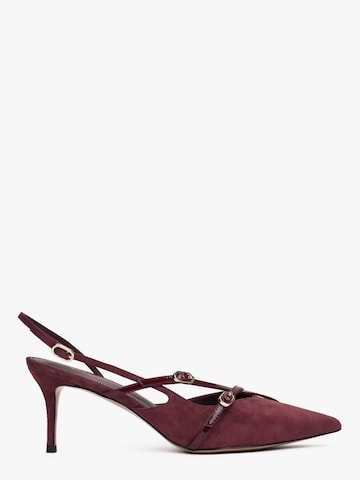 Estro Slingpumps '2408-9'‌‌‌‌‌ in Rot: Vorderseite