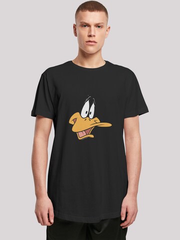 T-Shirt 'Looney Tunes Daffy Duck Face' F4NT4STIC en noir : devant