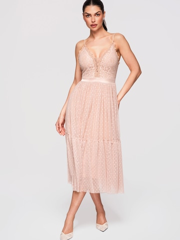 Ombre Dress in Beige